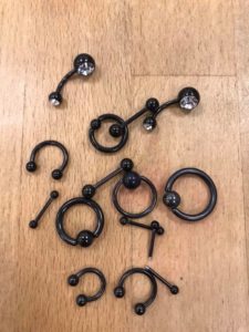 Blackline smykker jewlery barbell bananabell hestesko circular piercing