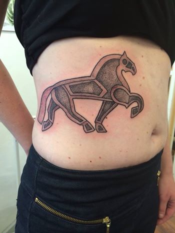 Sleipner tattoo tatovering dotwork