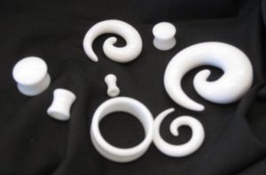 White heat øre smykker acrylic jewellery piercing