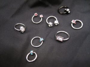 bling bling square smykker piercing jewellery