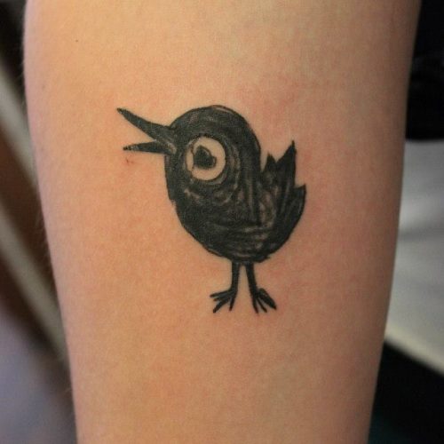 doodle bird tattoo