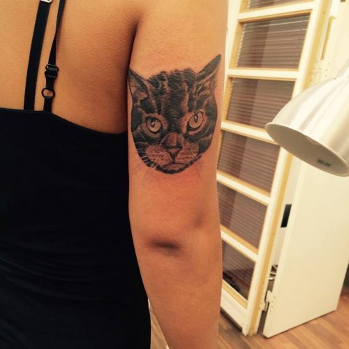 cat kat tattoo tatovering