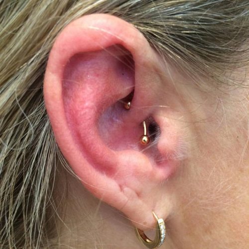 Daith piercing med banbell bananabell migræne migraine