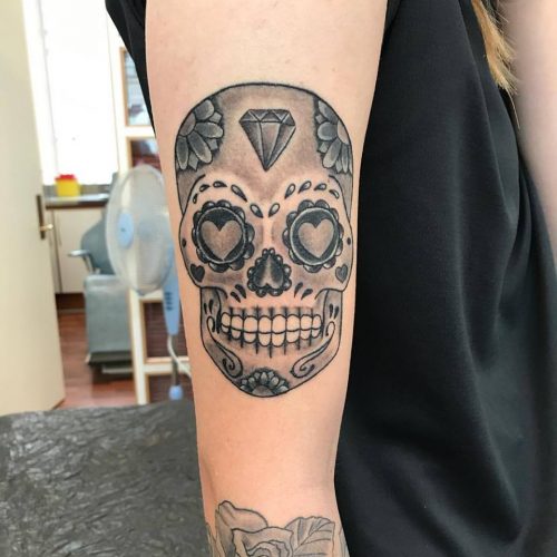 sugerskull tattoo tatovering