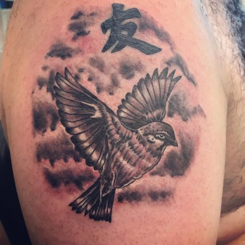 bird fugl tattoo tatovering