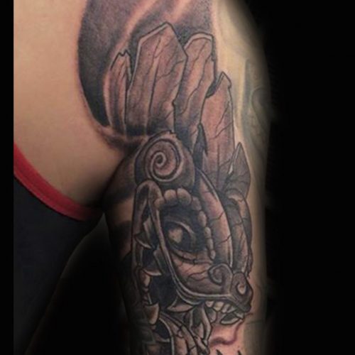 Mexikansk drage tatovering mexican dragon tattoo