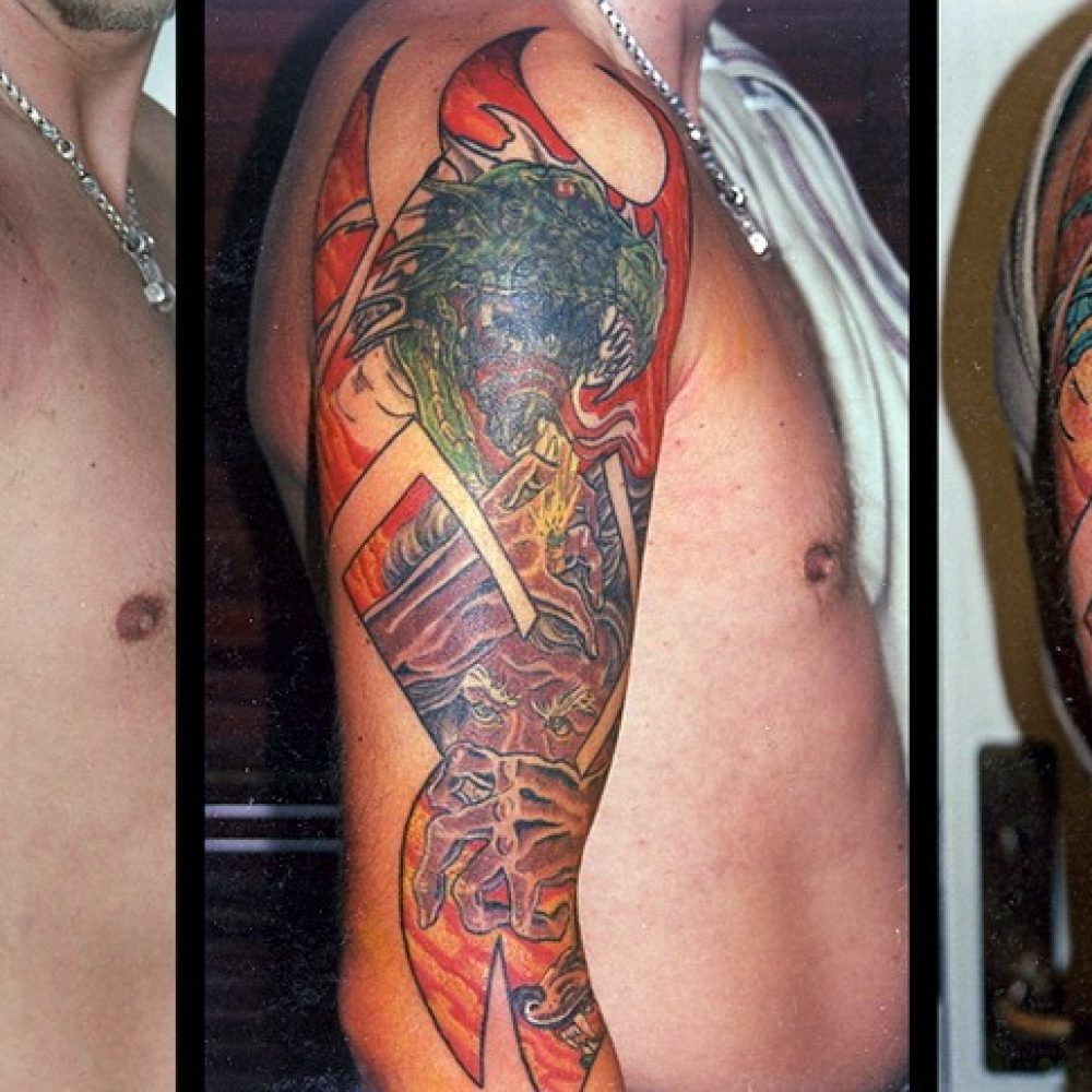 dæk tatovering coverup tattoo colour