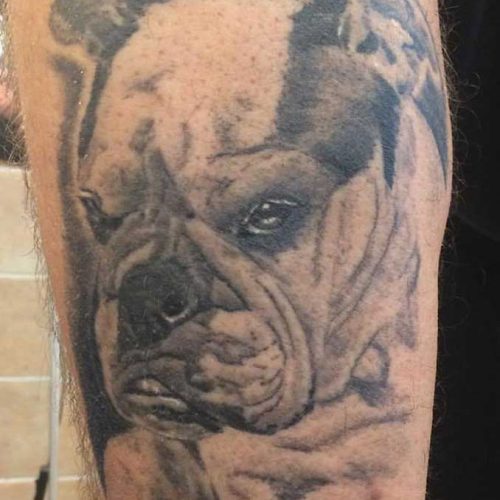 bulldog tattoo tatovering