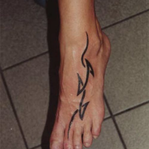Tribal tatovering tattoo foot tattoo